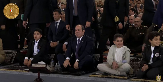 الرئيس السيسي يؤدى صلاة العيد بالعاصمة الإدارية (11)