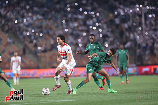 Ahmed Hamdy lors du match entre Zamalek et Al-Ittihad d'Alexandrie