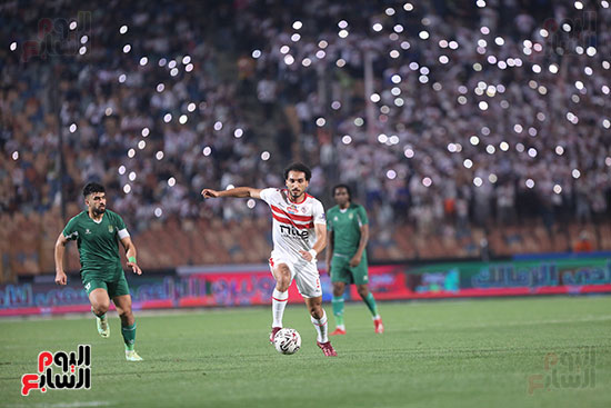 Ahmed Hamdy, joueur du Zamalek, pendant le match