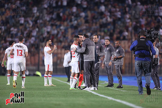La joie de l’équipe du Zamalek avec le but de Nasser Maher