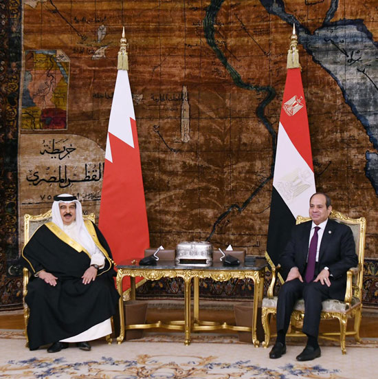 الرئيس السيسى وملك البحرين (1)
