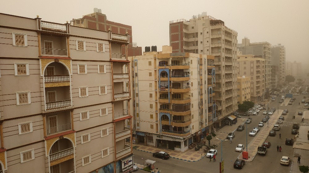 العواصف الترابية تضرب محافظة مطروح