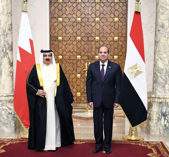 الرئيس السيسي والعاهل البحرينى