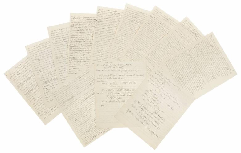 مخطوطات اينشتاين