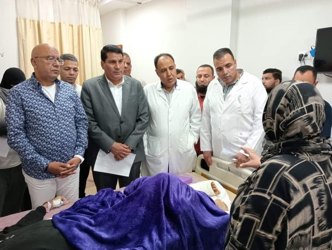 زيارة المرضى الفلسطينين بمستشفى اهناسيا