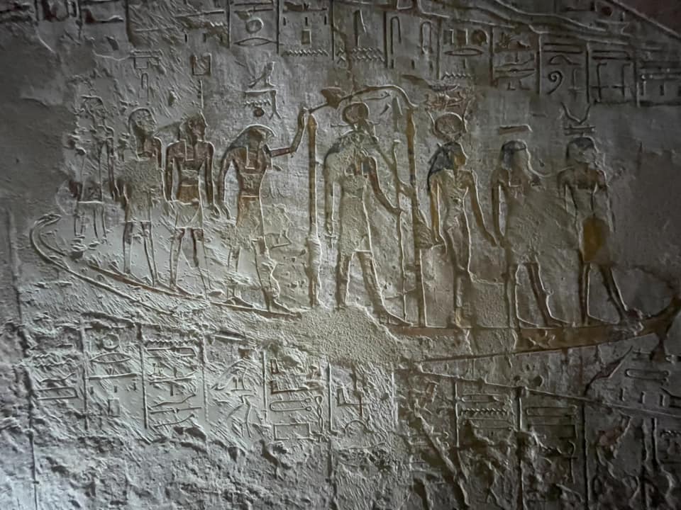 لوحة المراكب المقدسة بمقبرة الملك مرنبتاح بوادى الملوك