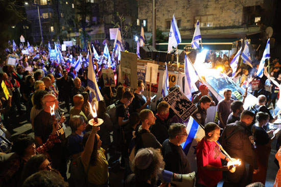 مظاهرات إمام مقر الحكومة الإسرائيلية فى القدس