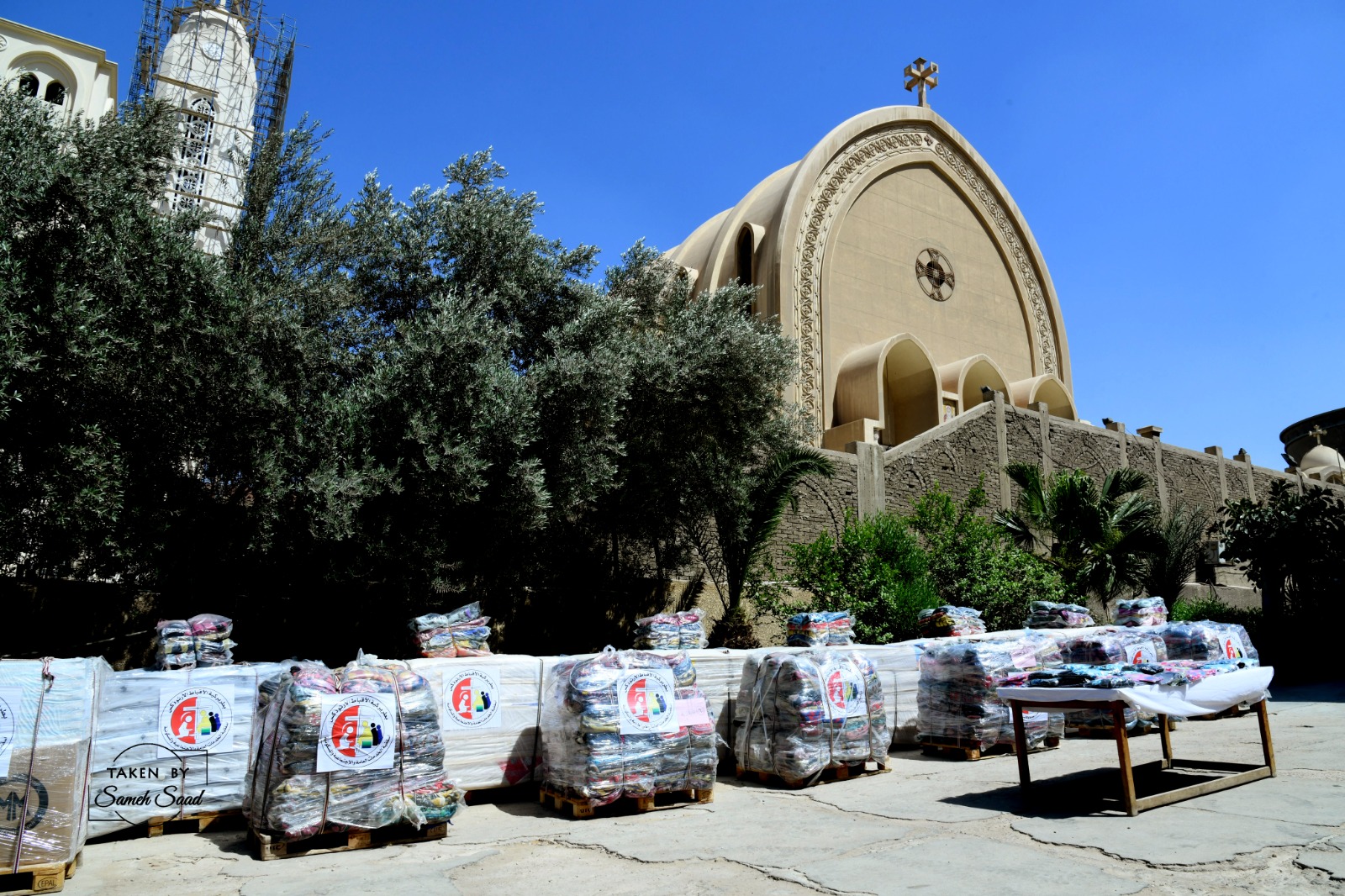 مشاركة أسقفية الخدمات بالكنيسة في القافلة السابعة لمبادرة مسافة السكة لاهالينا في غزة (14)