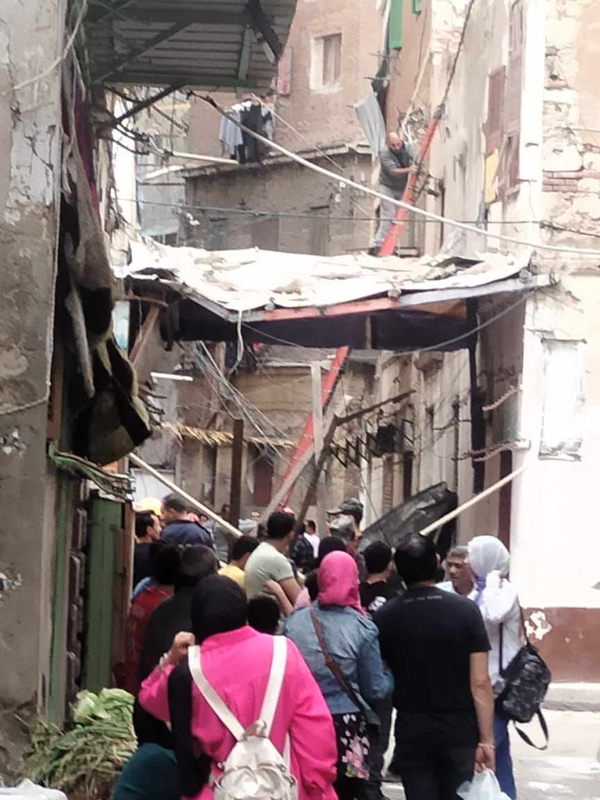 إصابة مواطن في إنفجار اسطوانه بوتاجازبعقار الإسكندرية