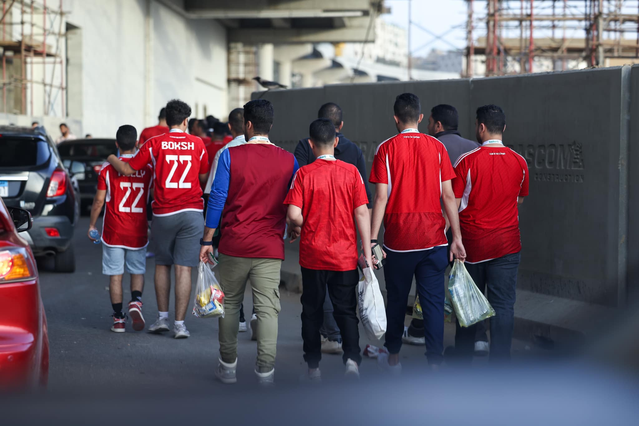 جمهور الأهلي في الطريق لأستاد القاهرة لحضور مباراة مازيمبي  (9)