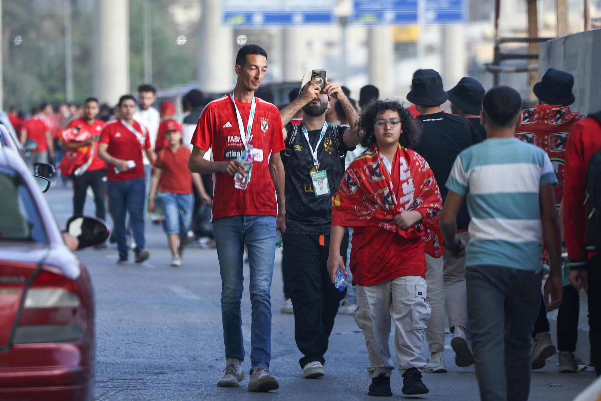 جمهور الأهلي في الطريق لأستاد القاهرة لحضور مباراة مازيمبي  (16)