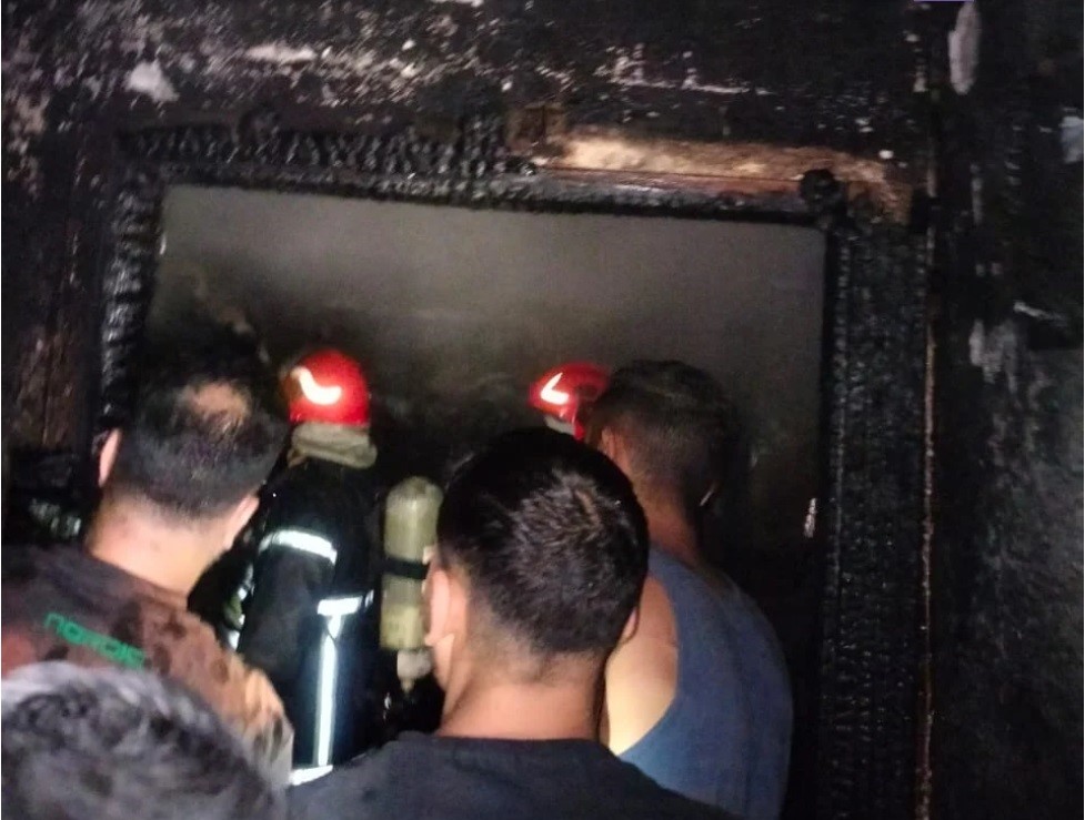 حريق شقة في سيدي بشر الاسكندرية