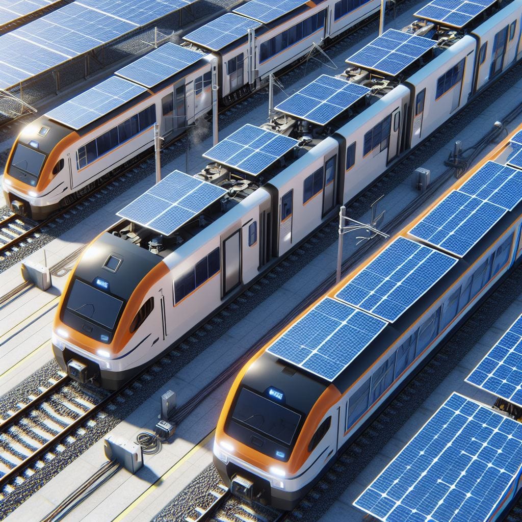 تشغيل اتوبيسات النقل الجماعى والقطارات بالطاقه الشمسية (3)