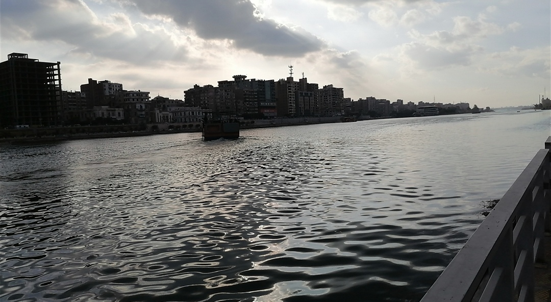 مياه نهر النيل بالمنصورة