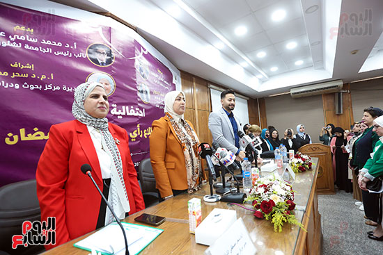 احتفالية إعلان نتائج استطلاع رأى الجمهور المصرى لدراما رمضان بكلية الإعلام جامعة القاهرة