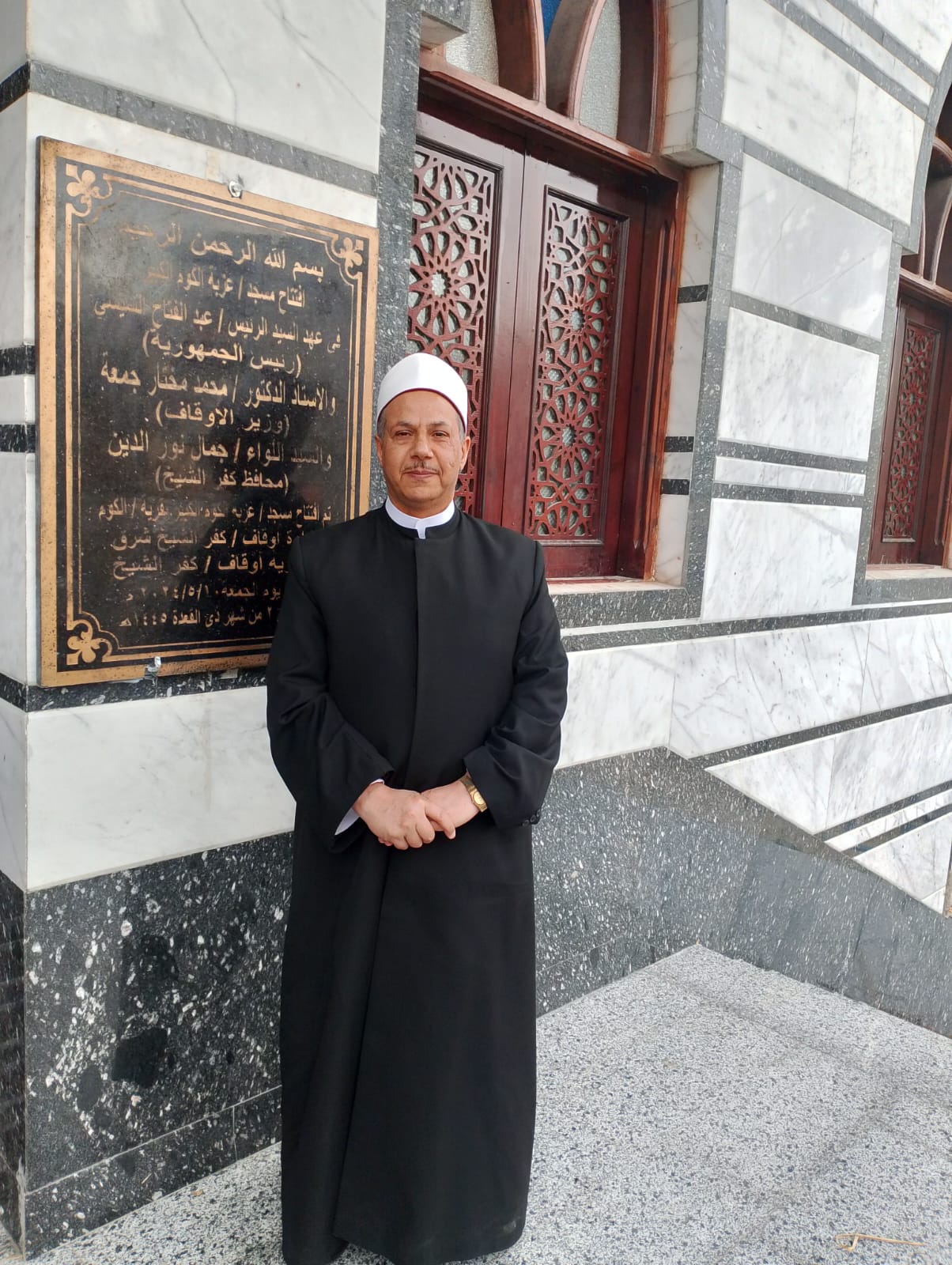 وكيل أوقاف كفر الشيخ خلال افتتاح مسجد