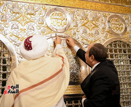 الرئيس السيسي يفتتح مسجد السيدة زينب (2)