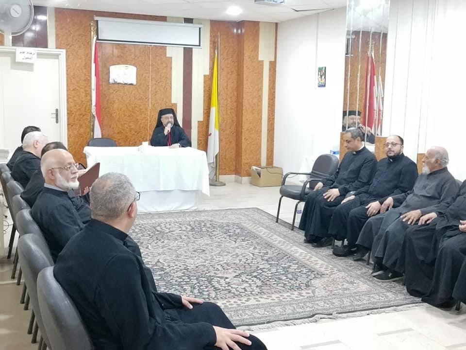 بطريرك الأقباط الكاثوليك يلتقي كهنة الإيبارشية البطريركية 