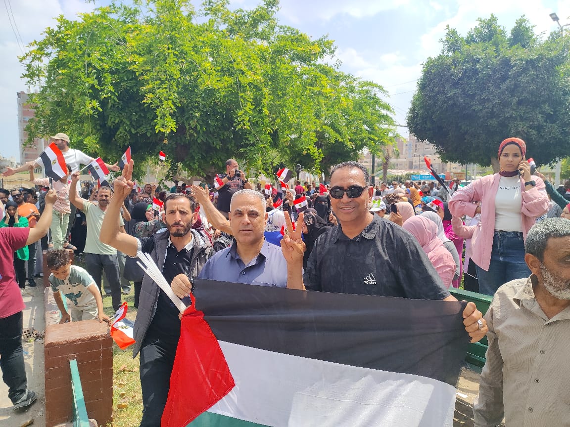 اهالى الاسماعيلية يدعمون القضية الفلسطينية