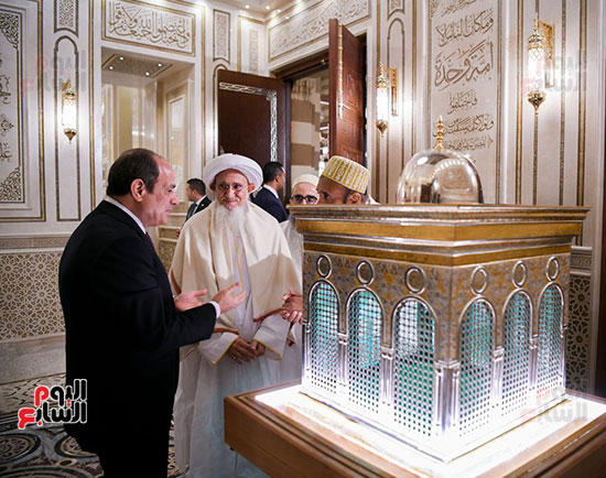 الرئيس السيسي يفتتح مسجد السيدة زينب (8)