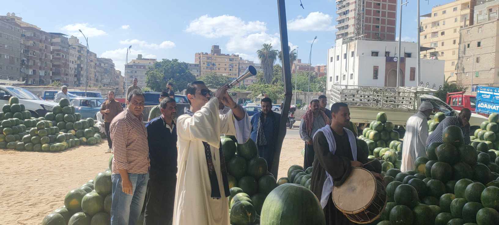 بالمزماز الصعيدي افتتاح مزاد بيع البطيخ في الإسكندرية