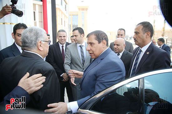 وصول المستشار عادل عزب رئيس مجلس الدولة لافتتاح الفرع الجديد