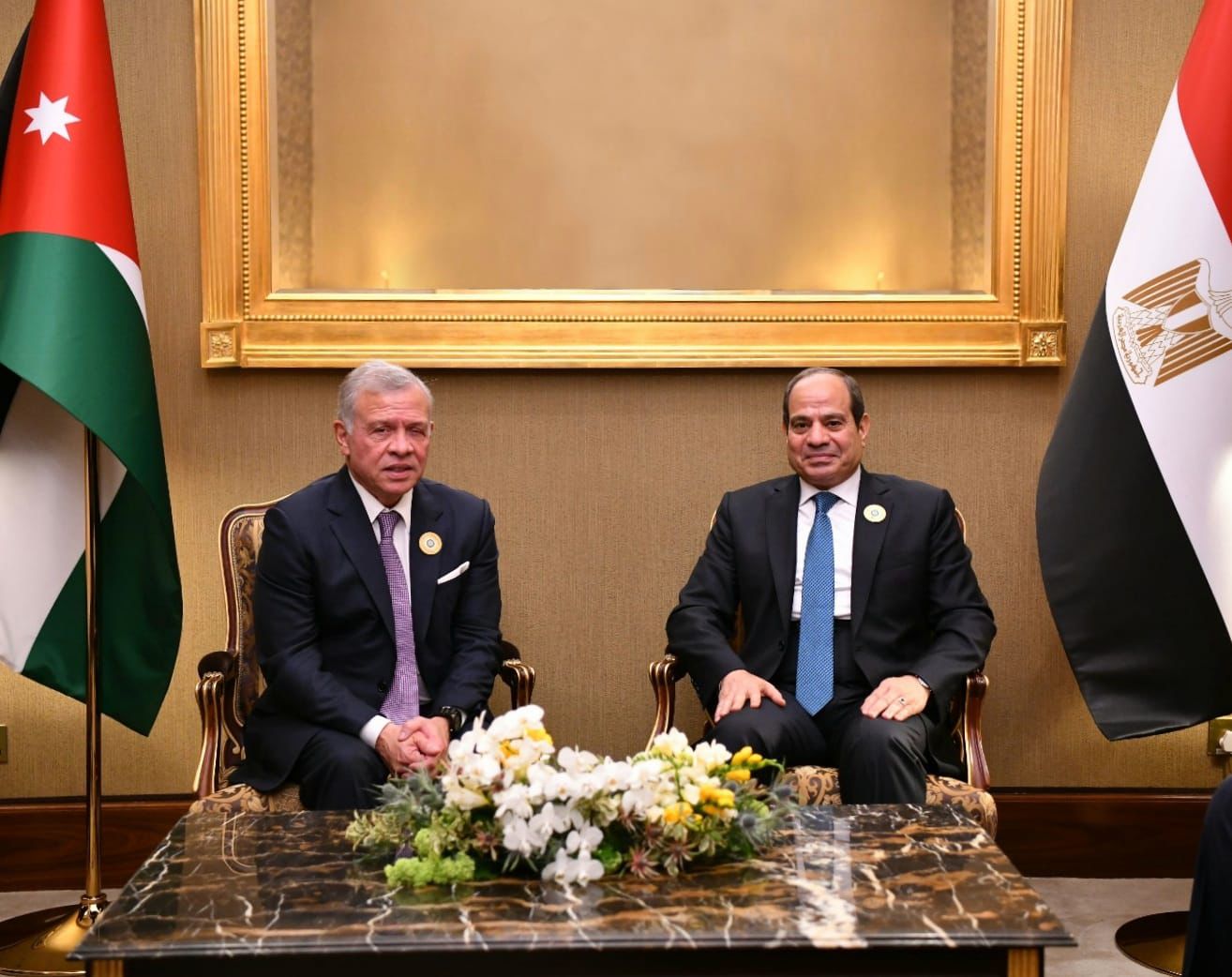  الرئيس السيسي وعاهل الأردن 