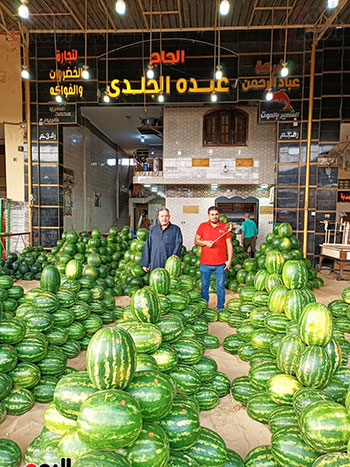 أهرامات-البطيخ-تزين-سوق-بنها-العمومي-(13)