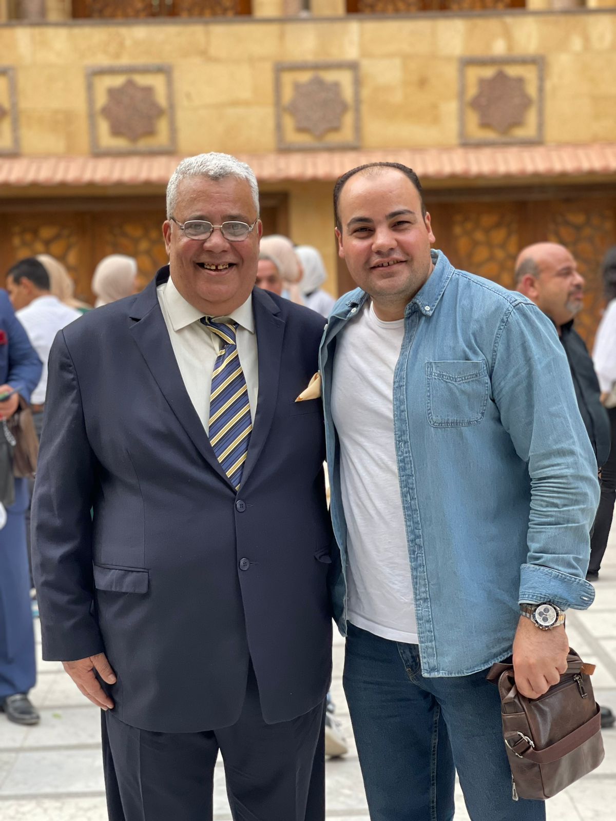 الأستاذ إبراهيم جابر مع الأستاذ عمرو صحصاح