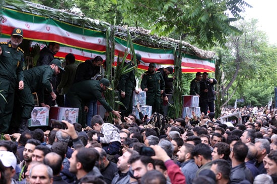 مراسم نشييع جثمان الرئيس الإيراني