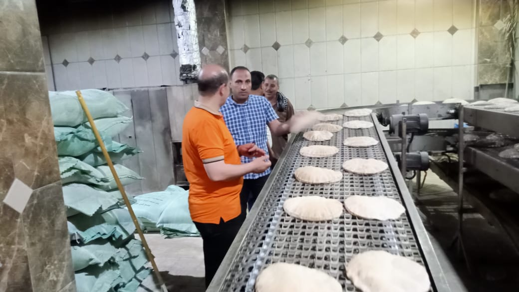 متابعة انتاج الخبز بمخابز كفر الشيخ