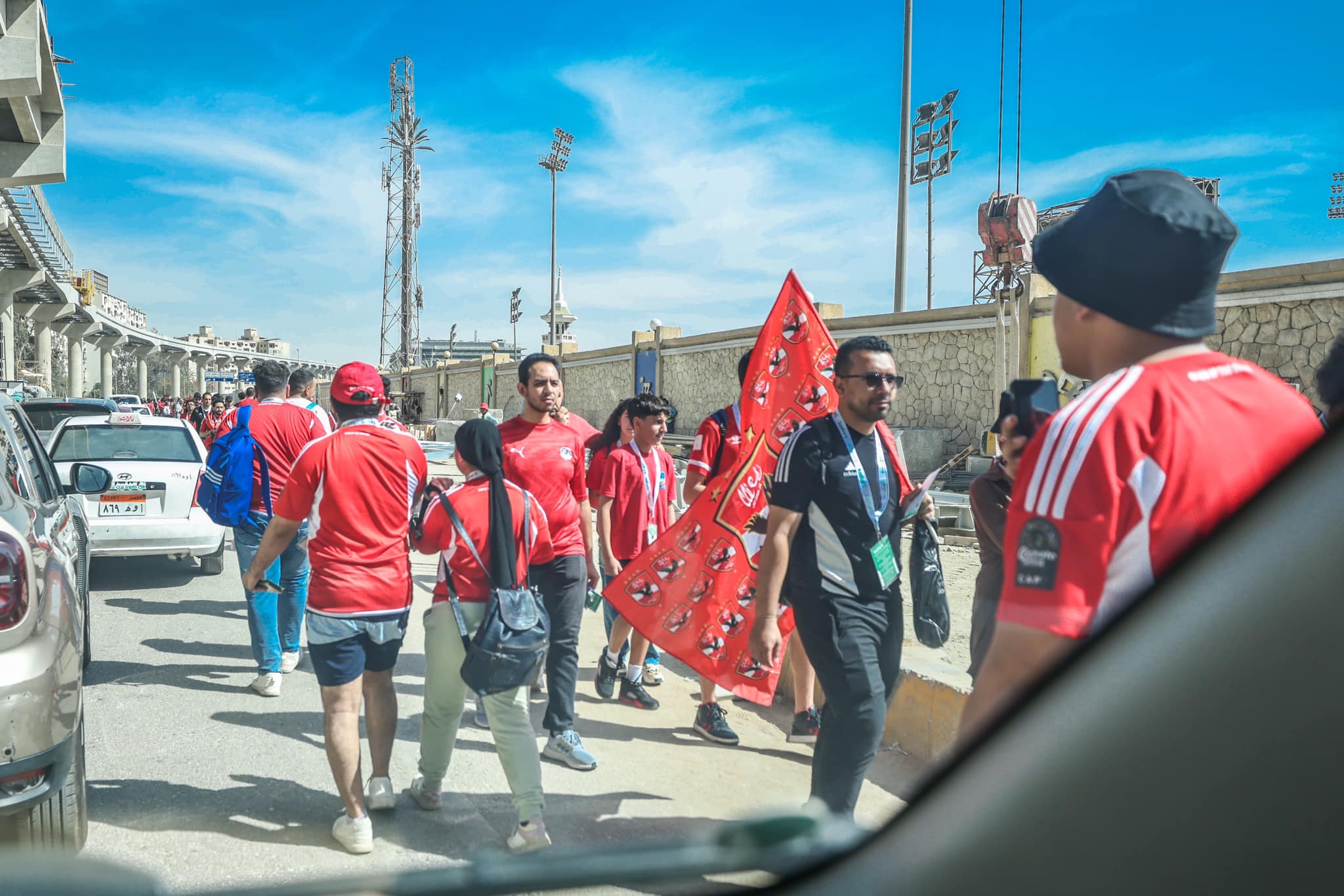 جمهور الأهلي في الطريق لاستاد القاهرة   لحضور مباراة الترجي