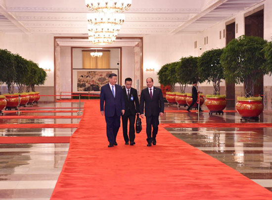الرئيس عبد الفتاح السيسى و الرئيس الصينى شي جينبينج