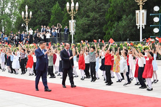 استقبال رسمى حافل بالرئيس السيسى فى الصين