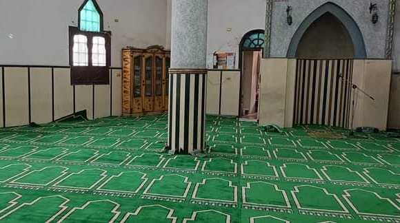 أعمال فرش مسجد الإمام الحسين بن على بعزبة الخزان باسنا