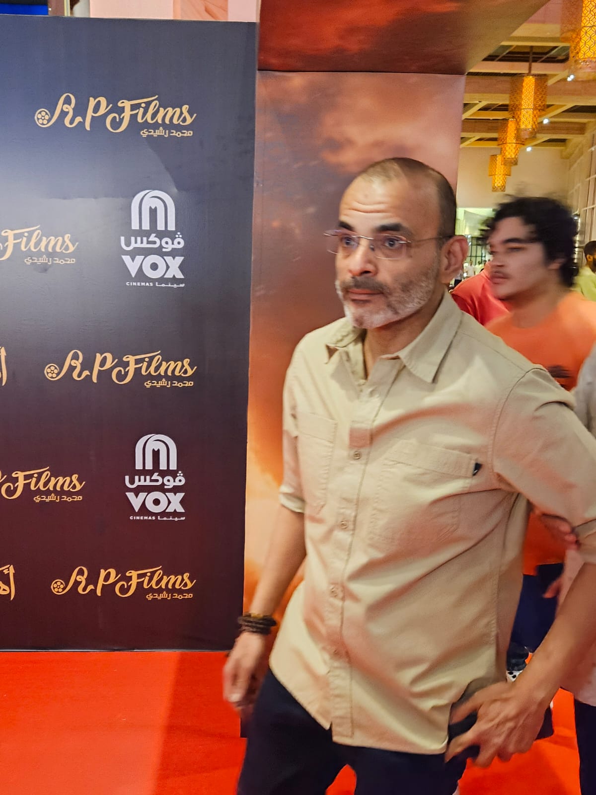 رشوان توفيق وكريم فهمي وتامر حسين وعزيز الشافعي يحضرون عرض فيلم أهل الكهف (9)