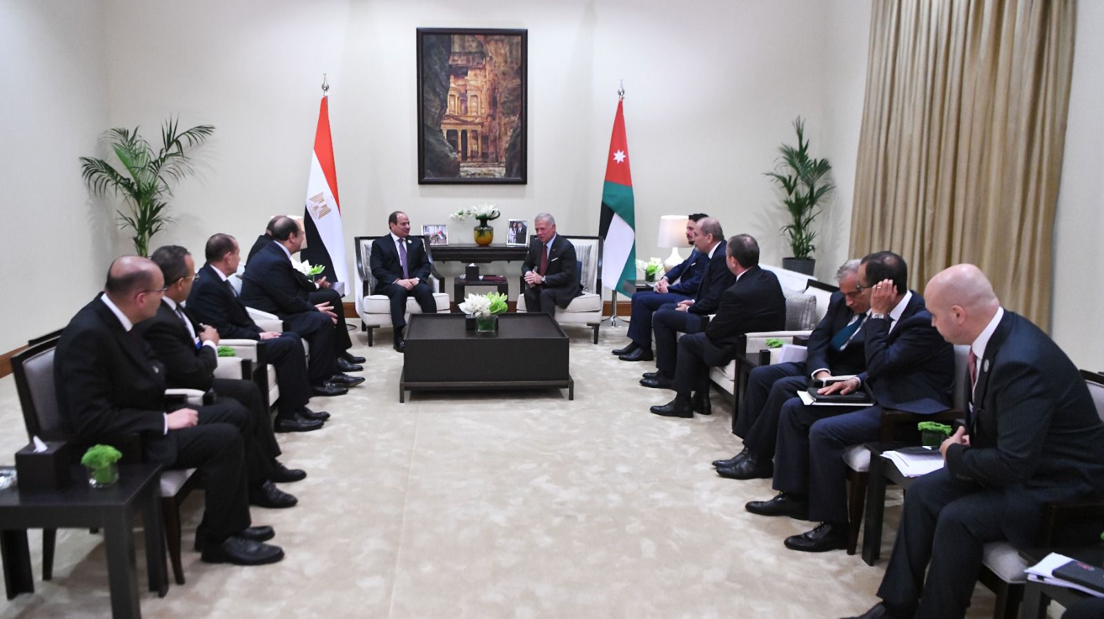 لقاء الرئيس السيسي وملك الأردن (1)