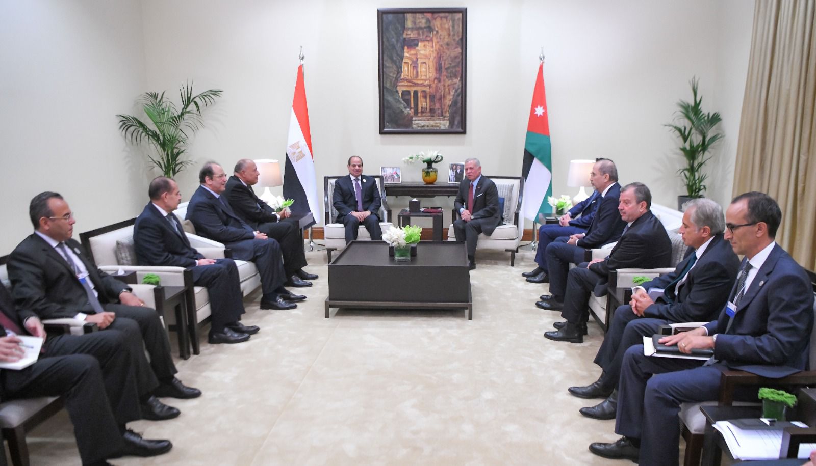 لقاء الرئيس السيسي وملك الأردن (2)