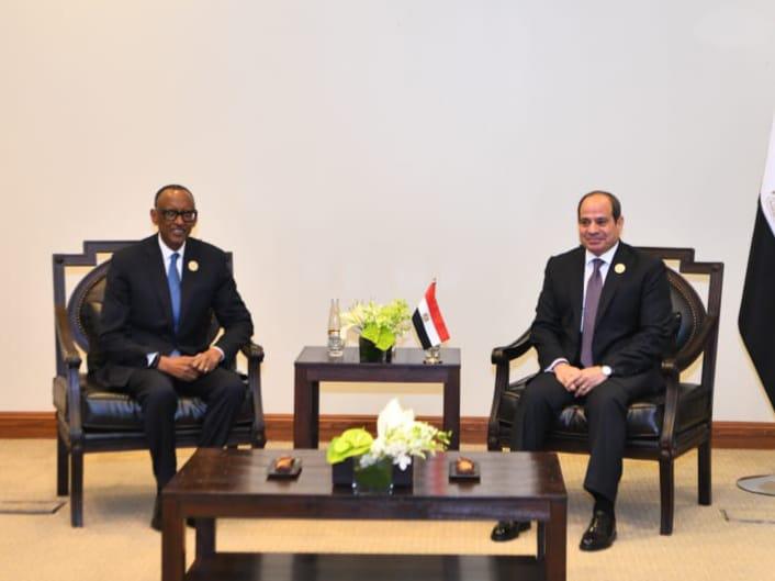 الرئيس عبد الفتاح السيسي يلتقى مع الرئيس بول كاجامي، رئيس جمهورية رواندا، (1)