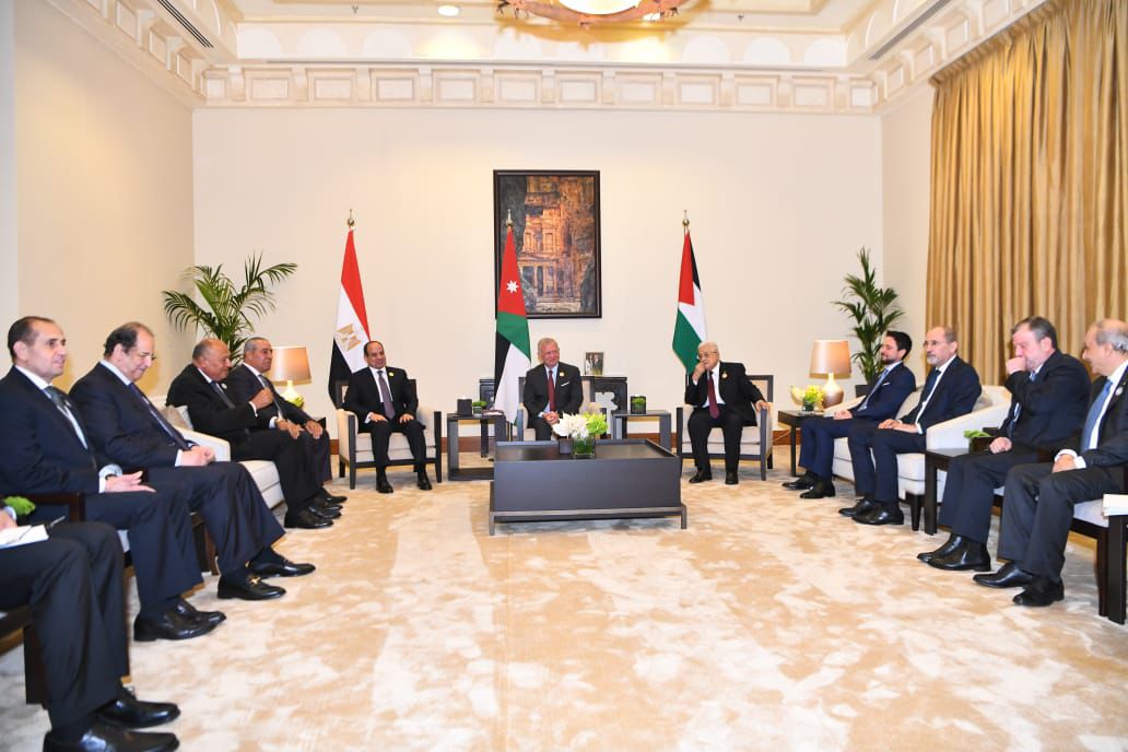 قمة ثلاثية بين الرئيس السيسى والعاهل الأردنى وأبو مازن (2)
