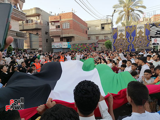 علم-فلسطين-حاضر-في-احتفالات-عيد-الاضحي-بالدقهلية