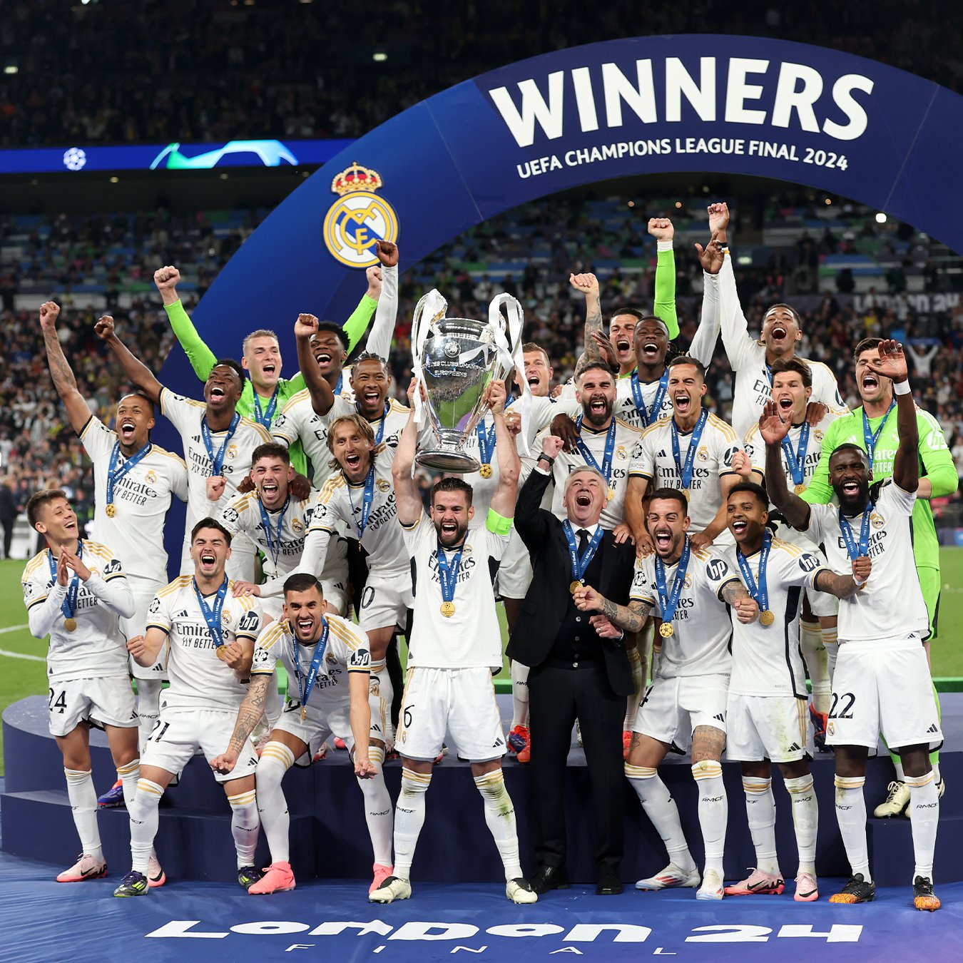 ريال مدريد بطل دوري أبطال أوروبا 2024