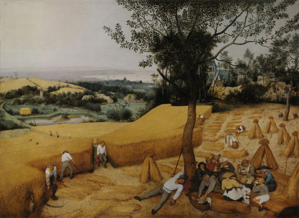لوحة  الحصادون  لـ بيتر بروجل الأكبر
