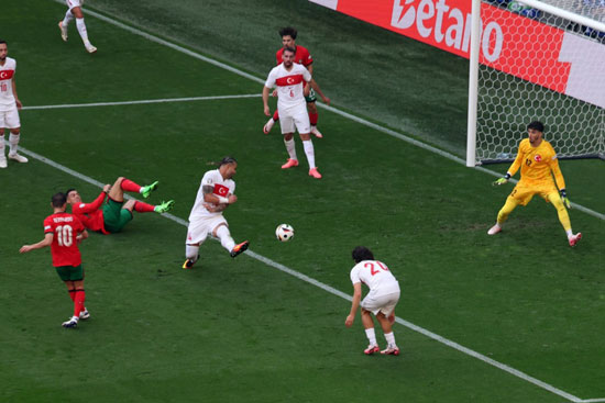 جانب من مباراة البرتغال وتركيا يورو 2024