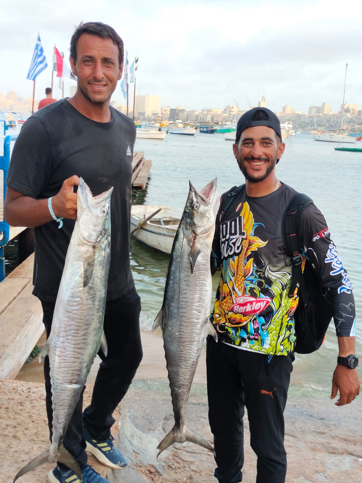 لاعبين مشاركين في بطولة الجمهورية لصيد الاسماك بالإسكندرية