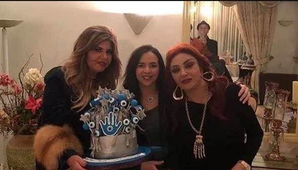 نبيلة عبيد تحتفل بعيد ميلادها