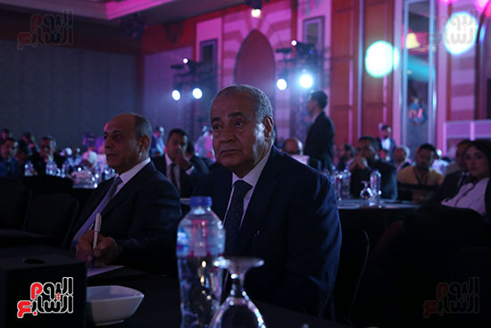 وزير التموين علي المصيلي خلال المؤتمر