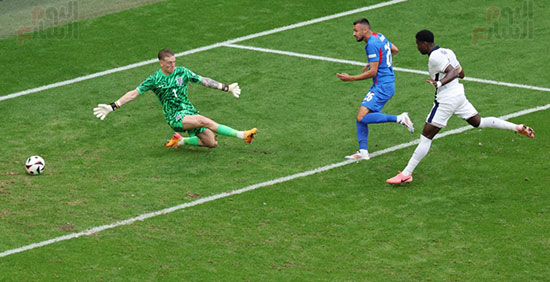 Slovakia's first goal against England