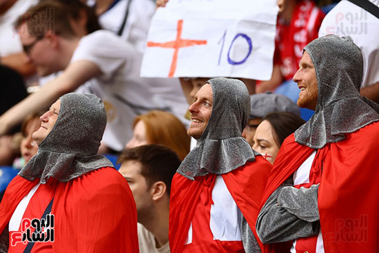 England fans at Slovakia Euro 2024 match