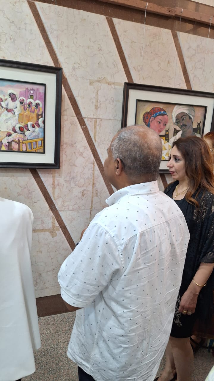 افتتاح معرض عاشق الجنوب للفنان أحمد سليم في المعهد العالي للنقد الفني (8)